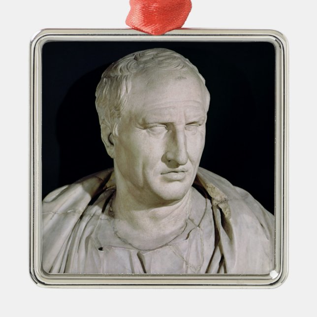 Ornamento De Metal Busto de Marcus Tullius Cicero (Frente)