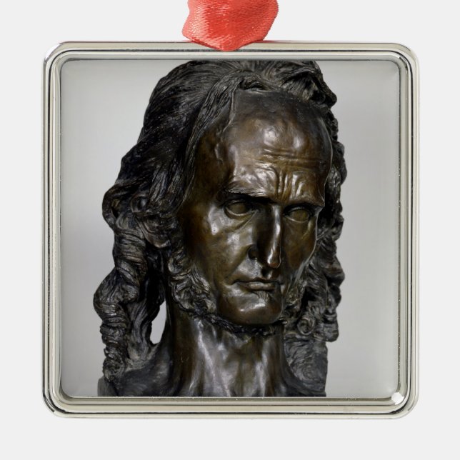 Ornamento De Metal Busto de Nicolo Paganini 1830 (Frente)