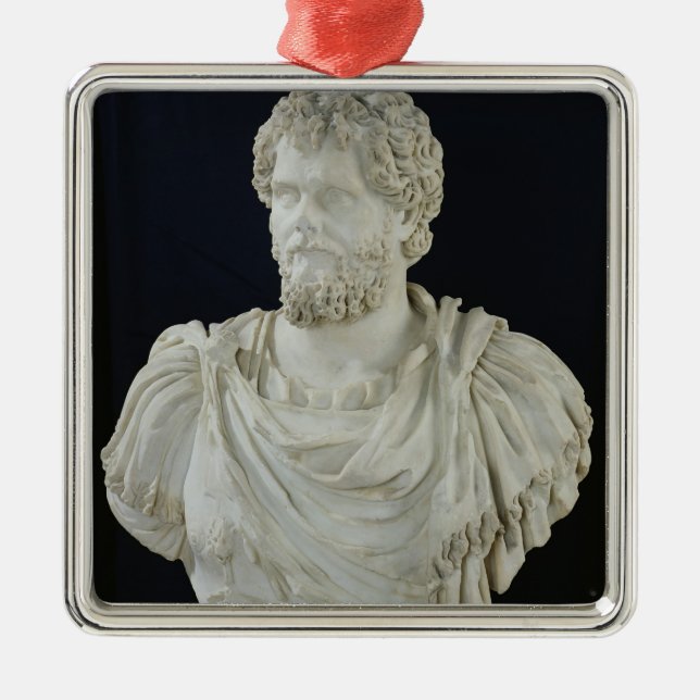 Ornamento De Metal Busto de Septimus Severus (Frente)