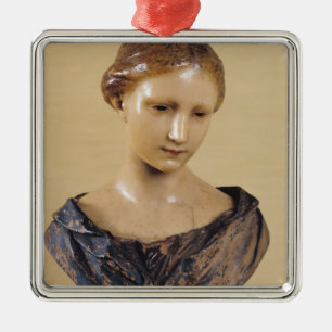 Ornamento De Metal Busto de uma mulher