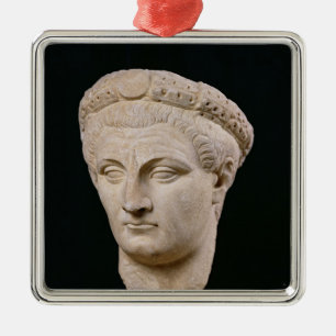 Ornamento De Metal Busto do imperador Claudius de Thasos