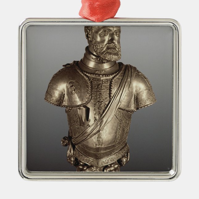 Ornamento De Metal Busto do retrato (Frente)