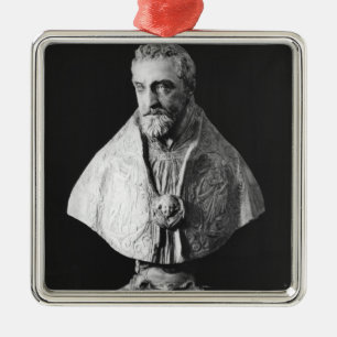 Ornamento De Metal Busto do retrato do d'Escoubleau de Francois