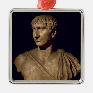 Ornamento De Metal Busto do retrato do imperador Trajan