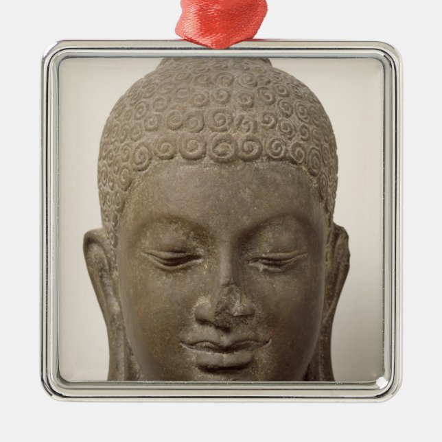 Ornamento De Metal Cabeça de Buddha, da cuba Romlok (Frente)