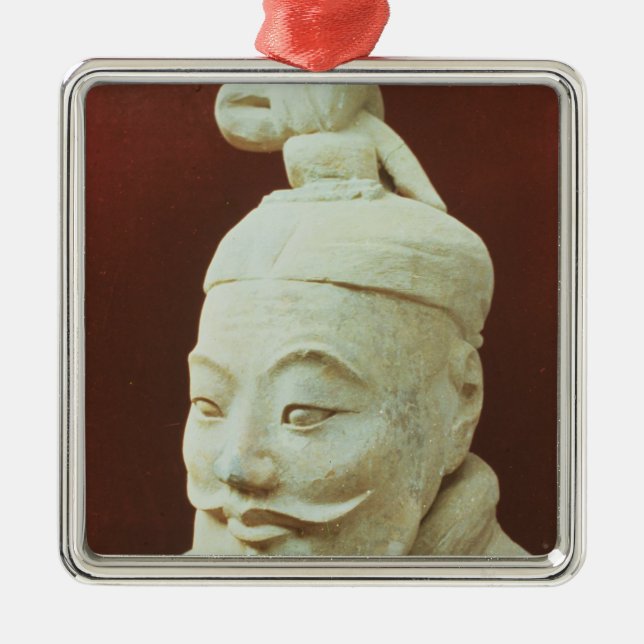 Ornamento De Metal Cabeça de um guerreiro, exército do Terracotta (Frente)