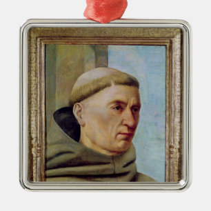 Ornamento De Metal Cabeça de uma monge