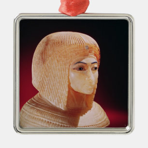 Ornamento De Metal Cabeça de uma mulher, acreditada ser princesa Kiy