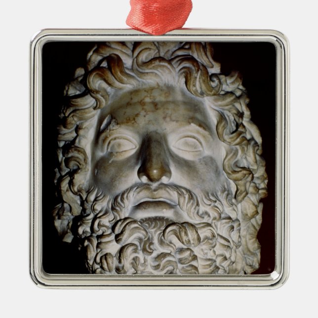 Ornamento De Metal Cabeça de Zeus (Frente)