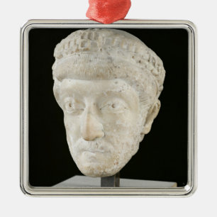 Ornamento De Metal Cabeça do imperador Theodosius II