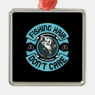 Ornamento De Metal Cabelo De Pesca De Pesca Não Se Importa