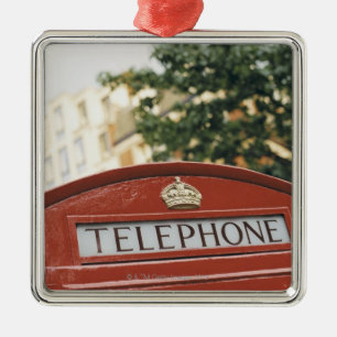 Ornamento De Metal Cabine de telefone em Londres Inglaterra