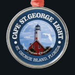 Ornamento De Metal Cabo Rua George Light<br><div class="desc">Rua Cabo George Light,  Flórida.</div>