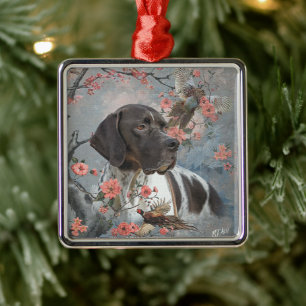 Ornamento De Metal Caça de faisão com ponteiros, arte