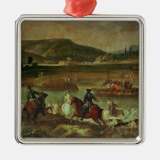 Ornamento De Metal Caça na floresta em Compiegne (Frente)