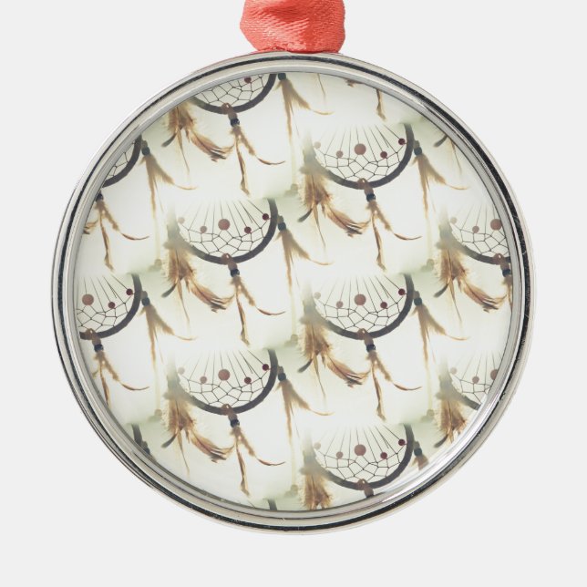 Ornamento De Metal caçador de sonhos (Frente)