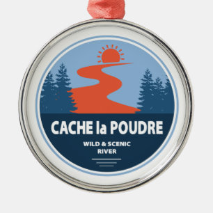 Ornamento De Metal Cache la Poudre Wild E Rio Cênico