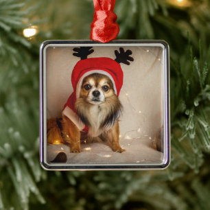 Ornamento De Metal Cachorro
