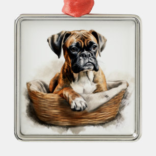 ORNAMENTO DE METAL CACHORRO BRANCO E MARIDO ADORÁVEL