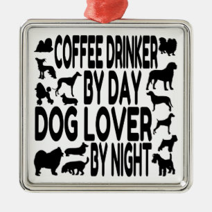 Ornamento De Metal Cachorro-Lover Bebida