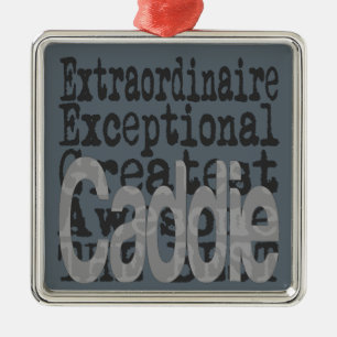 Ornamento De Metal Caddie Extraordinaire