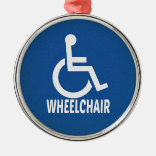 Ornamento De Metal Cadeiras de rodas deficientes