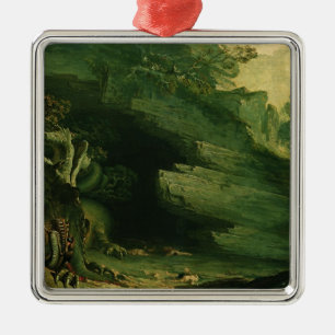 Ornamento De Metal Cadmus e o dragão