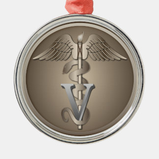 Ornamento De Metal Caduceus veterinário