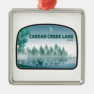 Ornamento De Metal Caesar Creek Lake Ohio Deer