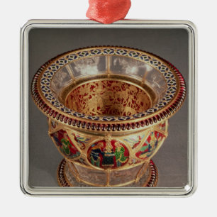 Ornamento De Metal Caixa com plique-a-jour e cloisonne