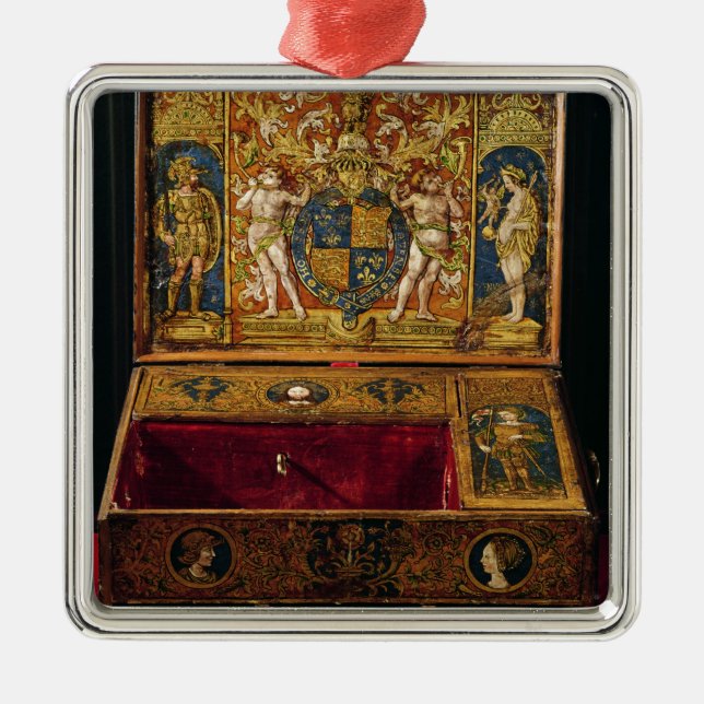 Ornamento De Metal Caixa da escrita ou mesa da mesa (Frente)