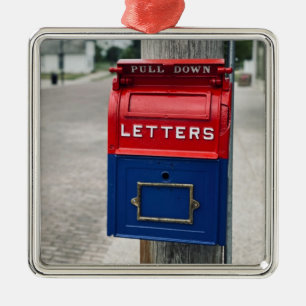 Ornamento De Metal Caixa de Correio Vintage
