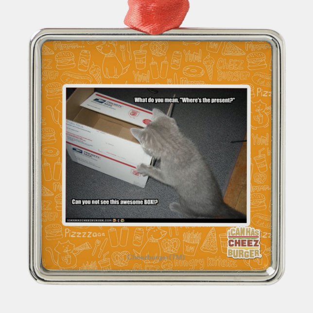 Ornamento De Metal Caixa impressionante (Frente)