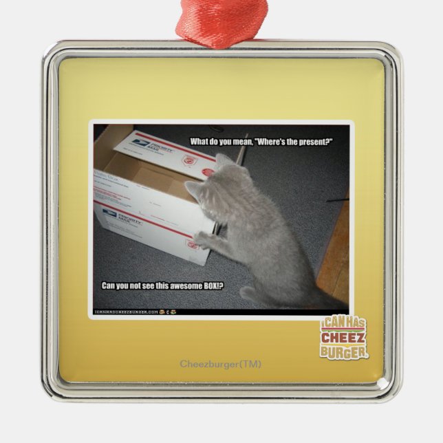 Ornamento De Metal Caixa impressionante (Frente)