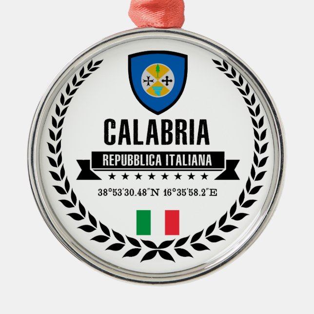 Ornamento De Metal Calábria (Frente)