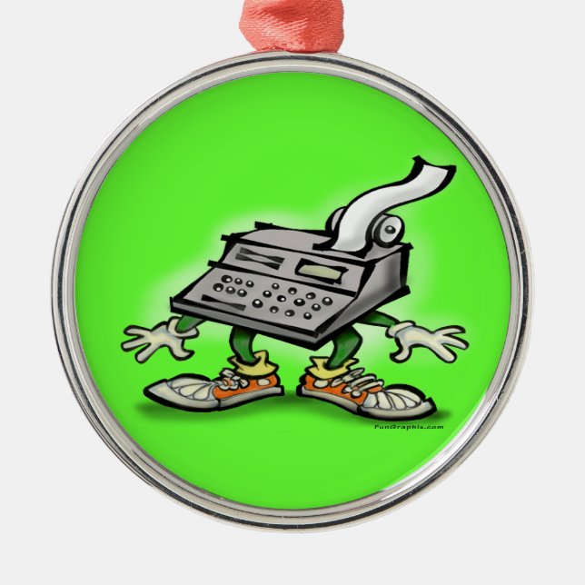 Ornamento De Metal Calculadora (Frente)
