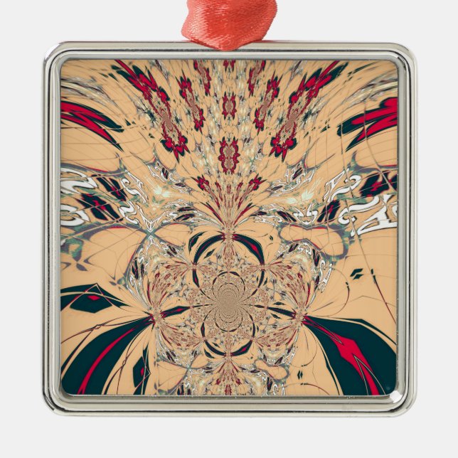 Ornamento De Metal Caleidoscópio Africano Vibrante: Uma Delícia de Pe (Frente)