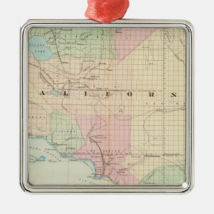 Ornamento De Metal Calif, Nev sul