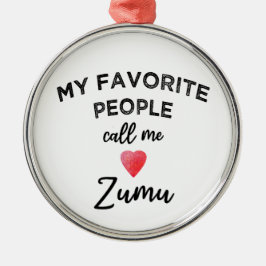 Ornamento De Metal Call Me ZUMU Chinese Paternal Grandmother Nickname