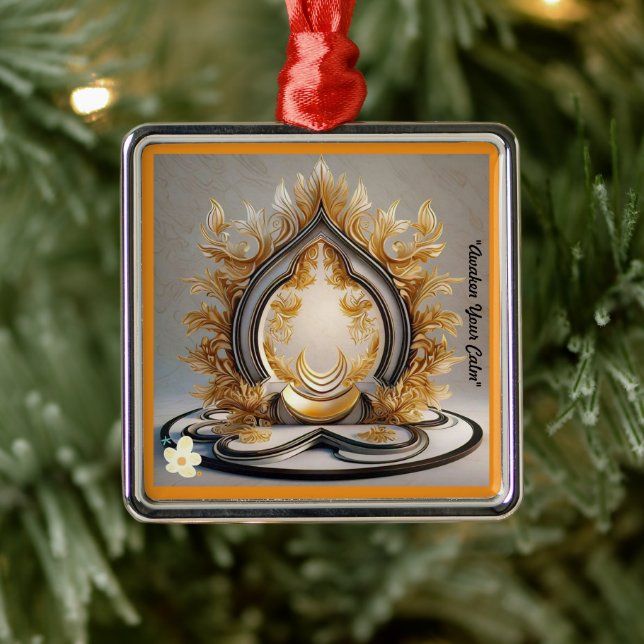 Ornamento De Metal "Calma de ser" (Árvore)