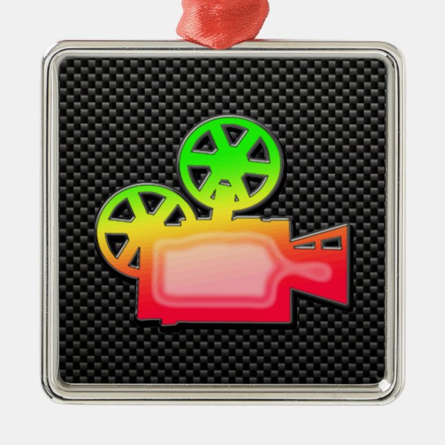 Ornamento De Metal Câmara para filmes elegantes (Frente)