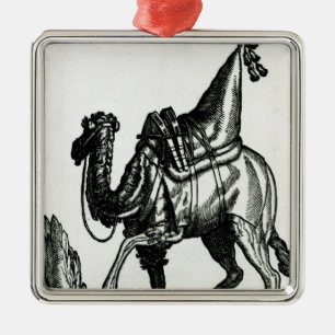 Ornamento De Metal Camelo