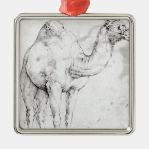 Ornamento De Metal Camelo