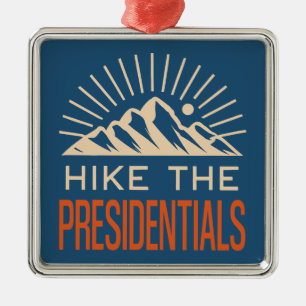 Ornamento De Metal Caminhe pela Presidential Range New Hampshire Sunb