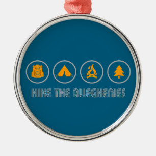 Ornamento De Metal Caminhe pelas Montanhas Allegheny