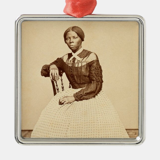 Ornamento De Metal Caminho de Ferro Subterrâneo Harriet Tubman (Frente)