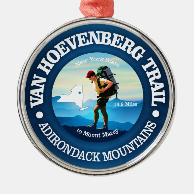 Ornamento De Metal Caminho de Van Hoevenberg (C) (Frente)