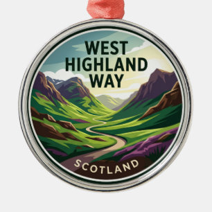 Ornamento De Metal Caminho do West Highland Escócia