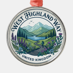 Ornamento De Metal Caminho do West Highland Reino Unido