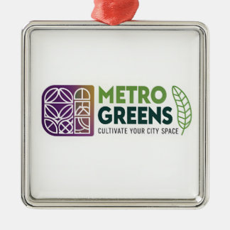 Ornamento De Metal Camiseta Metro Greens Urban Farming | Jardineiro d